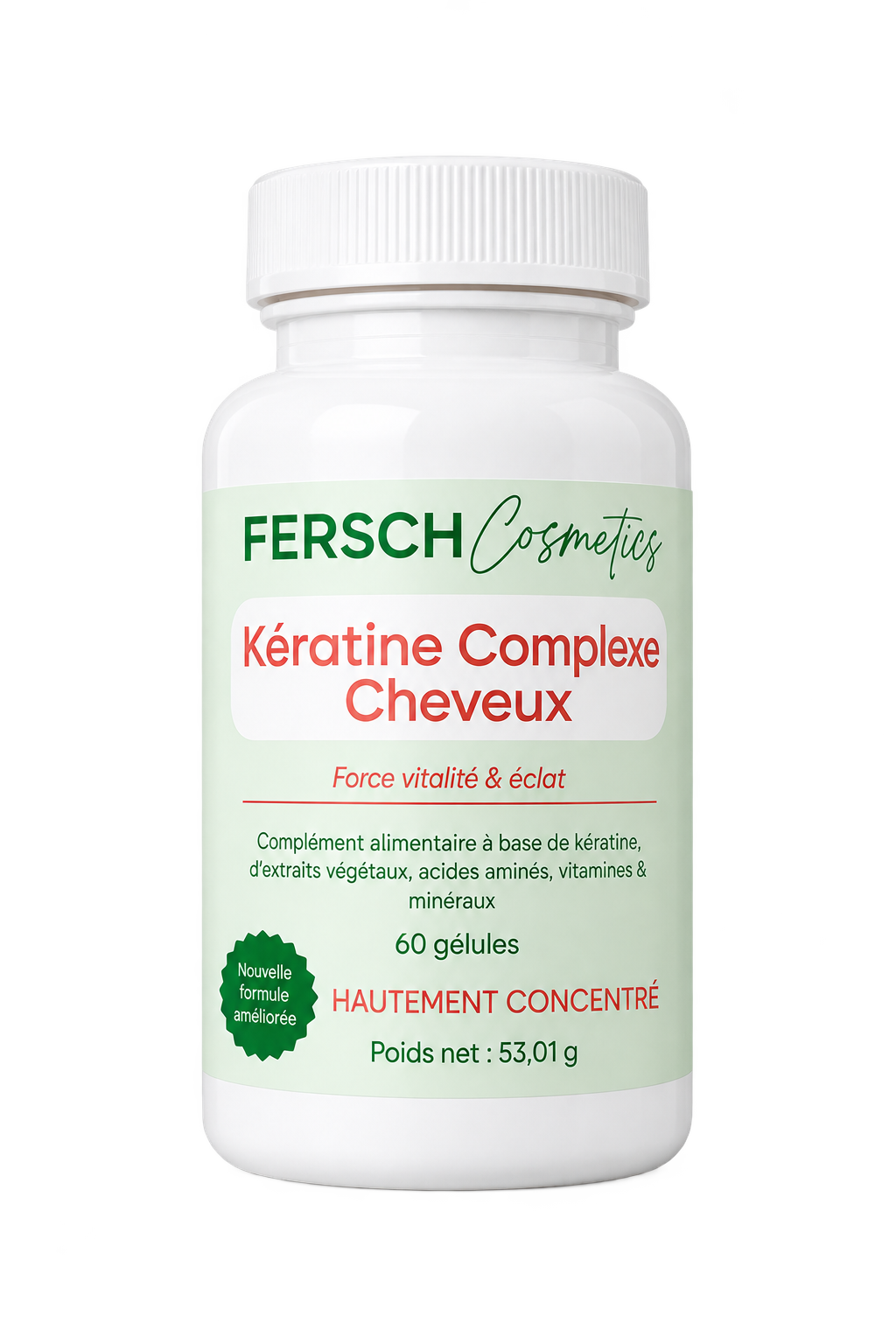 Pilulier Kératine Complexe Cheveux FERSCH Cosmetics